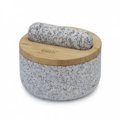 Dash Mortier et Pilon en Granit avec Couvercle Bambou - Joseph Joseph Dash Mortier et Pilon en Granit avec Couvercle Bambou - Joseph Joseph