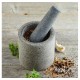 Mortier et Pilon Granit Double Face Demi Poli - Point Virgule