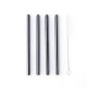 Pailles Courtes Réutilisables en Inox Noir 4 pcs + Goupillon - Point Virgule