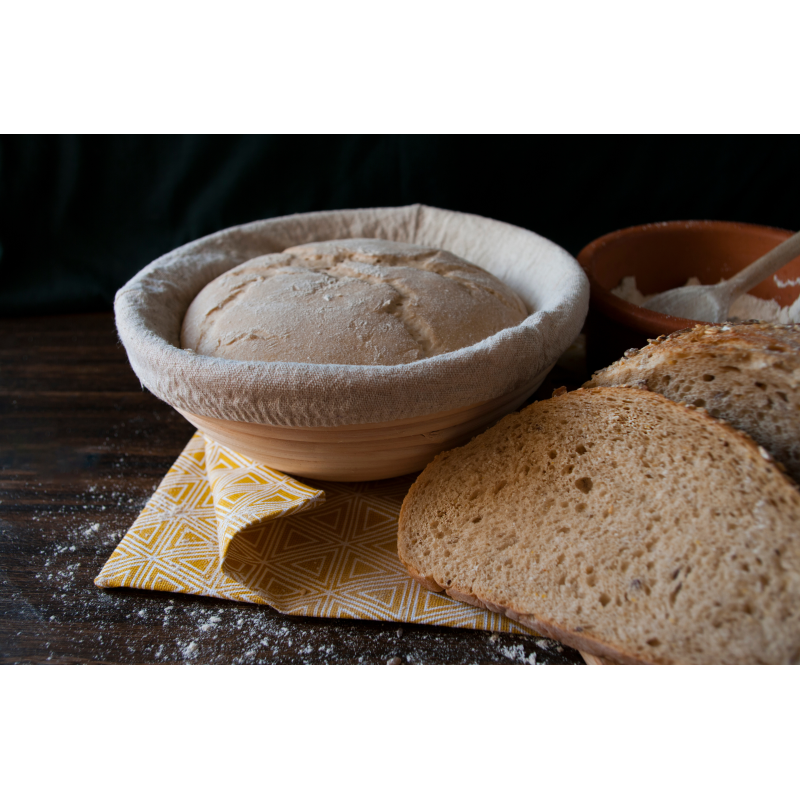 Panier de fermentation rond - Diamètre : 25 cm - Hauteur : 8 cm