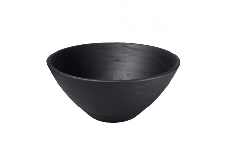Saladier Bois de Manguier Noir Brossé 36x15 cm - Be Home