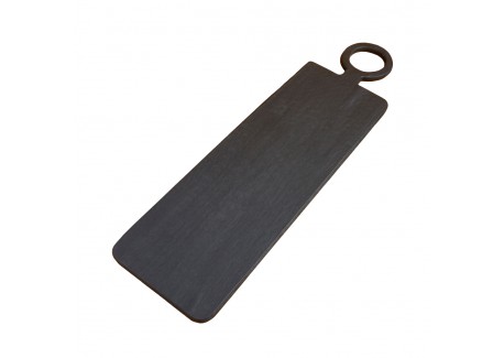 Planche à Servir XL Rectangulaire Bois de Manguier Noir Brossé 74x21 cm - Be Home