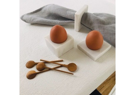Lot De 8 Coquetiers En Porcelaine Pour Œufs à La Coque | Petit Déjeuner, Ustensile De Cuisine Pratique - 11