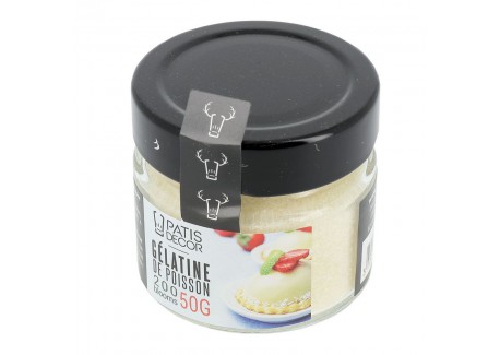 Gelatinepoeder Vis 200 Bloom 30 g - Patisdécor