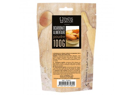 Bicarbonate de Soude Alimentaire 100 g - Patisdécor