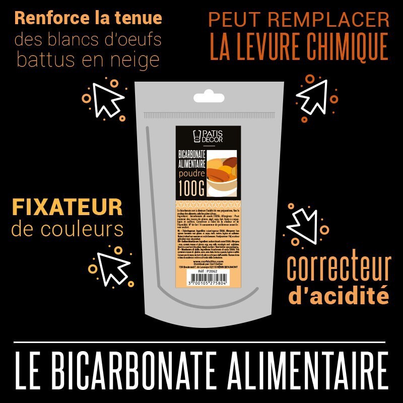 Bicarbonate de soude Alimentaire Le Gourmet