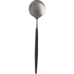 Goa Dessert Lepel Staal Zwart Heft - Cutipol Goa Dessert Lepel Staal Zwart Heft - Cutipol