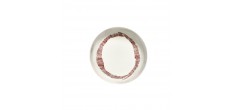 Ottolenghi Feast Assiette Creuse Blanc Swirl - Stripes Rouge 22 cm