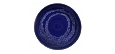 Ottolenghi Feast Plat de Service Lapis Lazuli Swirl - Dots Blanc 36 cm