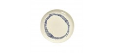 Ottolenghi Feast Assiette Blanc Swirl - Stripes Bleu 26,5 cm