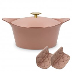 Incroyable Cocotte Anti-Adhésive 28 cm Rose Guimauve 7 l - Cookut Incroyable Cocotte Anti-Adhésive 28 cm Rose Guimauve 7 l - Cookut