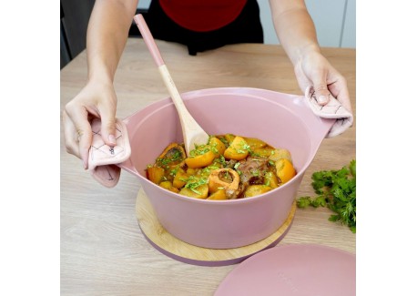 Cookut - Incroyable Cocotte Anti-Adhésive 28 cm Rose Guimauve 7 l - Les ...