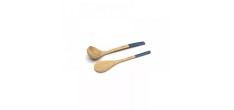 Set Louche + Cuillère Bois Bleu Myrtille