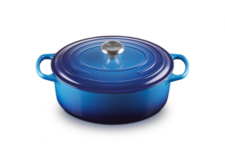 Signature Ovale Gietijzeren  Stoofpot 4,7 L Azuur Blauw (29 cm) - Le Creuset