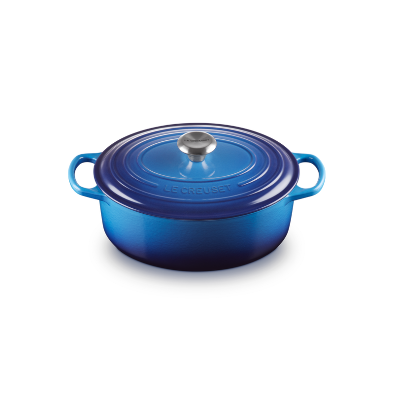 Cocotte Fonte Signature Ovale 4,7 L Bleu Azur (29 cm)  - Le Creuset