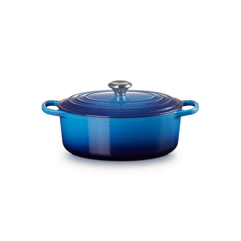 Cocotte Fonte Signature Ovale 4,7 L Bleu Azur (29 cm)  - Le Creuset