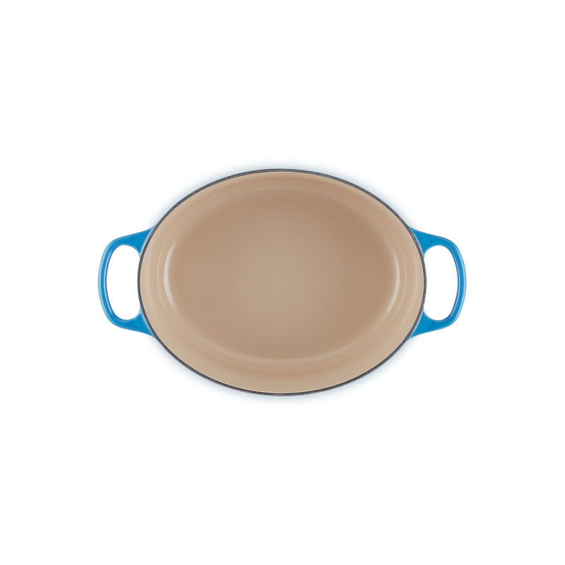 Cocotte Fonte Signature Ovale 4,7 L Bleu Azur (29 cm)  - Le Creuset