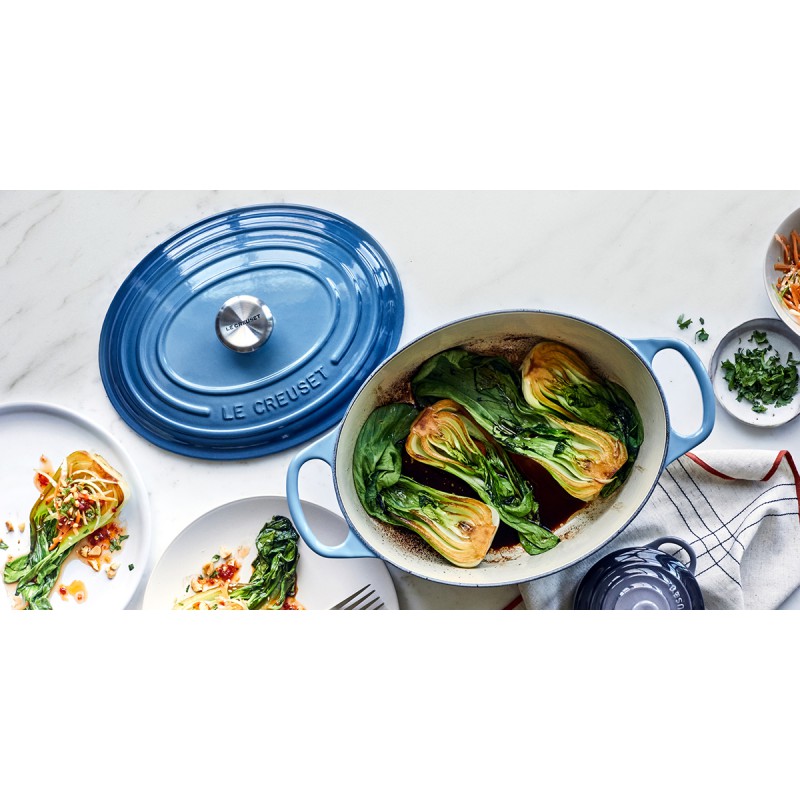 Cocotte Fonte Signature Ovale 4,7 L Bleu Azur (29 cm)  - Le Creuset