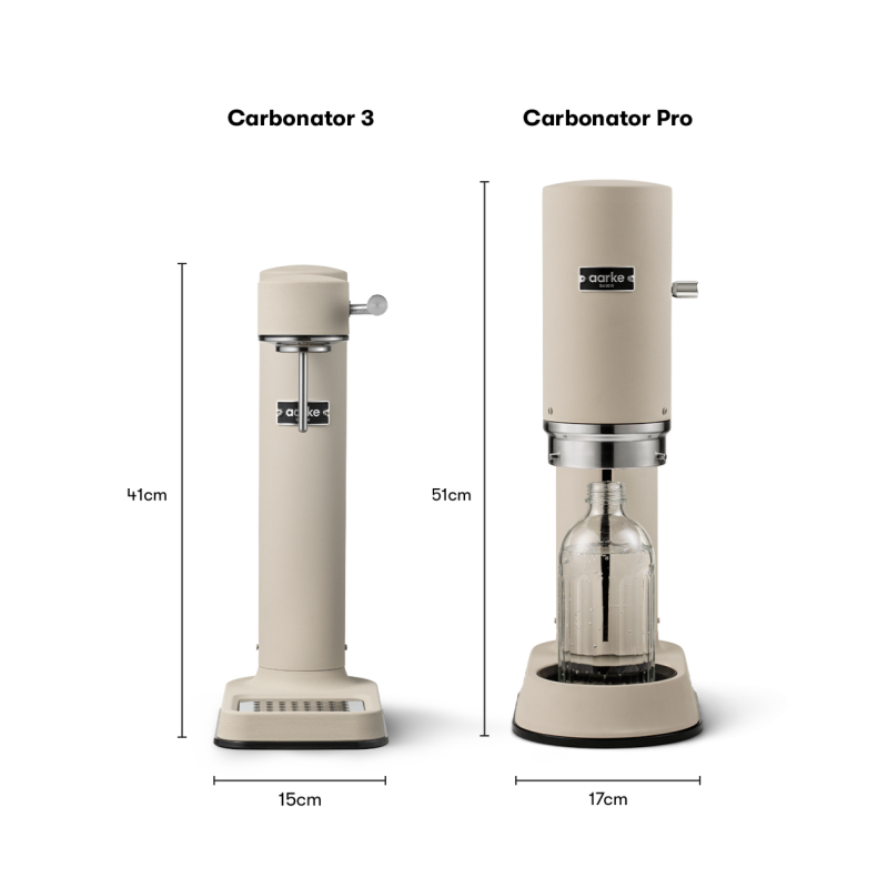 Carbonator Pro Machine à Eau Gazeuse Sable Mat  - Aarke