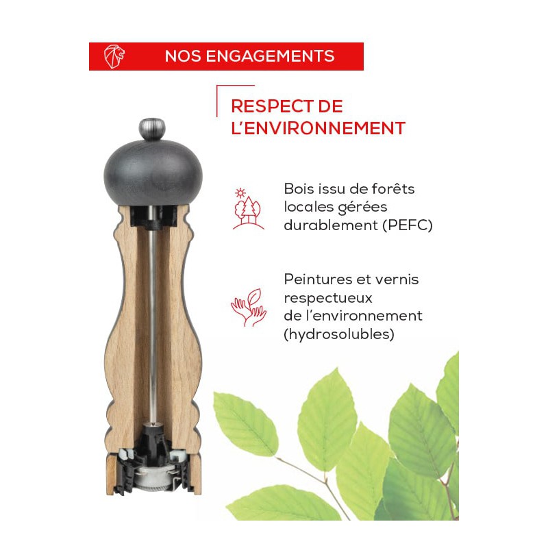 Tahiti Duo Moulins à Poivre et à Sel 15 cm Air (Tons bleus)  - Peugeot