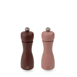 Tahiti Duo Moulins à Poivre et à Sel 15 cm Terre (tons marrons)