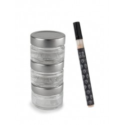 Set van 3 lege tanks voor Maestro peper- en zoutmolen + marker