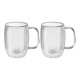 Sorrento Dubbelwandige Koffiebeker met Handvat 130 ml 2 dlg - Zwilling