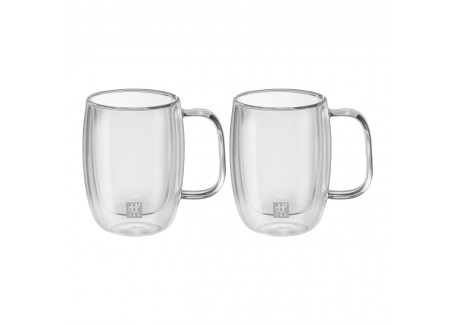 Sorrento Dubbelwandige Koffiebeker met Handvat 130 ml 2 dlg - Zwilling