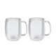 Sorrento Tasses à Cappuccino  Double Paroi avec Poignée 350 ml 2 pcs - Zwilling
