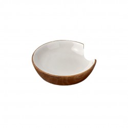 Lepelhouder Mangohout en Wit Hars - Be Home Lepelhouder Mangohout en Wit Hars - Be Home