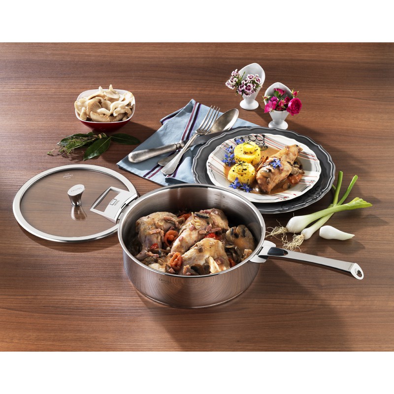 Casserole inox amovible Casteline 18 cm - Cristel