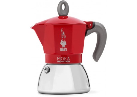 Moka Induction Cafetière 6 Tasses Rouge - Bialetti