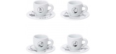 Set 4 Tasses à Espresso Carosello