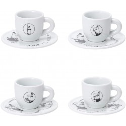 Set van 4 Espressokopjes Carosello