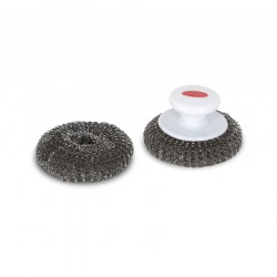 Éponge Métallique à Récurer Inox 2 pcs pour Plancha en Fonte - Le Marquier Éponge Métallique à Récurer Inox 2 pcs pour Plancha en Fonte - Le Marquier