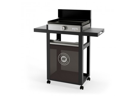 Starterspack Plancha Électrique La Petite Française 150 Duo + Desserte Noire  - Le Marquier