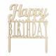Cake Topper "Happy Birthday" Bois - Scrapcooking
