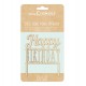 Cake Topper Houten "Happy Birthday" - Scrapcooking