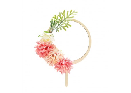 Cake Topper Bloemen - Scrapcooking