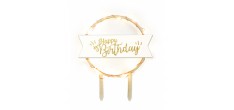 Cake Topper LED "Happy Birthday"