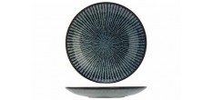 Atlantis Stripe Assiette Bleu Azur Ombré 21,5 cm