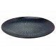 Atlantis Stripe Assiette Plate  Bleu Azur Ombré 27,5 cm - Cosy Trendy