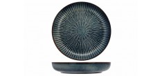 Atlantis Stripe Assiette Creuse Bleu Azur Ombré 24 cm