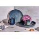 Atlantis Stripe Assiette Creuse Bleu Azur Ombré 24 cm - Cosy Trendy