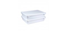 Pizzadeegdozen met Deksel 42x32x9 cm 2 st