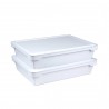 Pizzadeegdozen met Deksel 42x32x9 cm 2 st