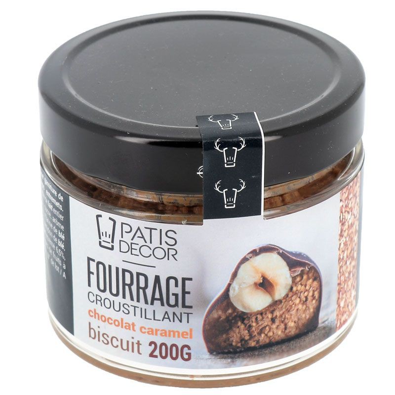 Fourrage au Chocolat et Caramel aux Eclats de Biscuits 200 g