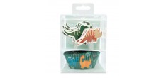 Dino Papieren Cupcake Bak & Decorating Kit 24 stuks