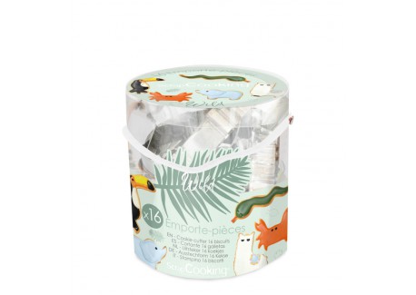 Seau de 16 Emporte Pièces Wild - Scrapcooking