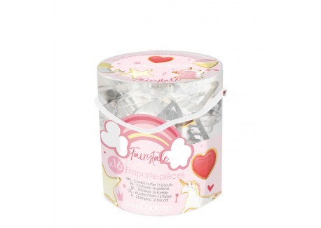 Seau de 16 Emporte Pièces Fairytale  - Scrapcooking